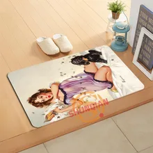 Пользовательские Pin Up Girl Книги по искусству коврик для ванной коврики для ног Pad Home Decor Ванная комната коврики дверной коврик A320#19