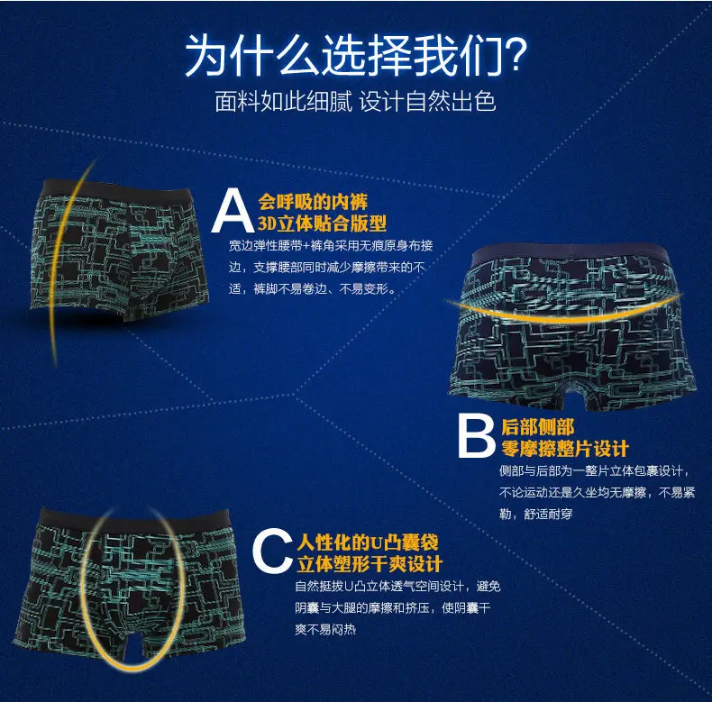 4/5 шт в упаковке, новая марка мужские Дышащие Боксеры хлопковое мужское белье u-образной выпуклостью спереди, сексуальные трусы с принтом