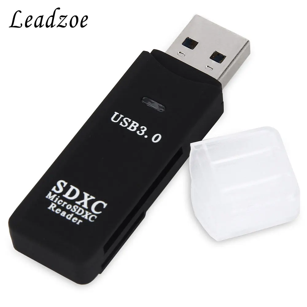 Кардридер, Leadzoe USB 3,0 Портативный Micro SD/SDXC/TF смарт-кард-ридер адаптер для SD/TF micro SD pc Аксессуары для ноутбуков