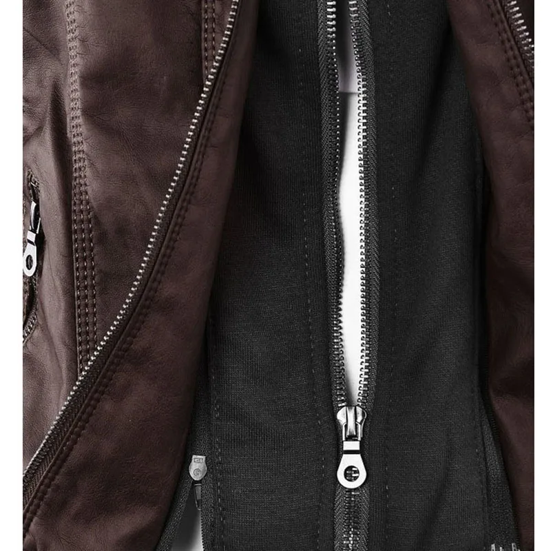 Женские мотоциклетная куртка Bella Philosophy, куртка с отложным воротником и молнией, верхняя одежда из искусственной кожи, куртка для зимы