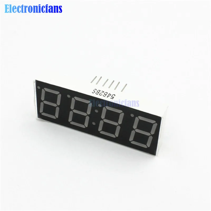 

2PCS 0.56" 4 Digit Super Red LED Display Common Anode with Time Display 12 Pins