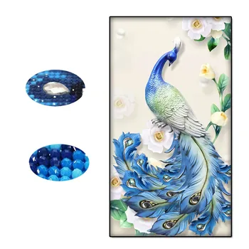 

"Peacock" Diy, Diamond Mosaic, Painting, Home Decor Special "Flower" Diamond Embroidery, Full Diamond Dropshipping