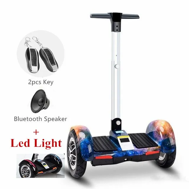 10 дюймовый Ховерборд электрический скутер Bluetooth + Динамик светодиодный