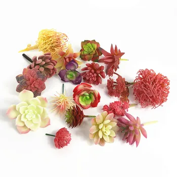 

Mini Pink Artificial Succulent Plant Desert Rose Plastic Flower Bonsai Green Plant Table Decoration Greenery Plant Free Shipping