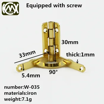 

10pc 30mm*33mm Iron hinge Multiple color options Wooden box hardware accessories factory production Ensure the quality W-035