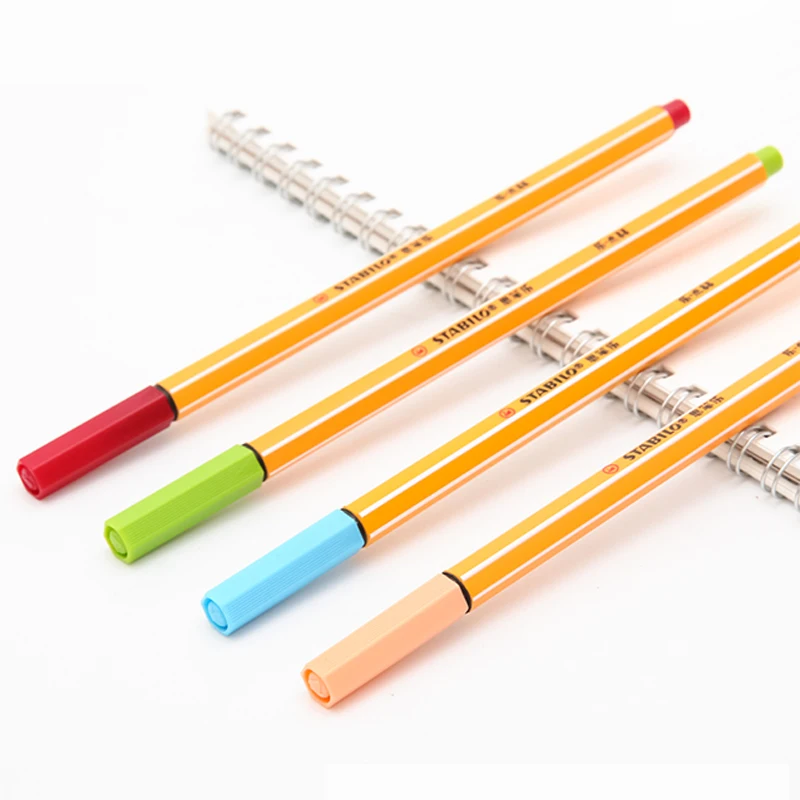 1pcs Germany STABILO 88 Fiber Pen Student Account Hook Line Pens Gel Pen 0.4mm Bright Colors Even Ink Discharge images - 6