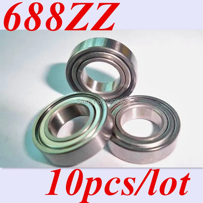 

Шариковые радиальные подшипники, 10 шт., 688ZZ 688Z 688, ABEC-5, 8*16*5