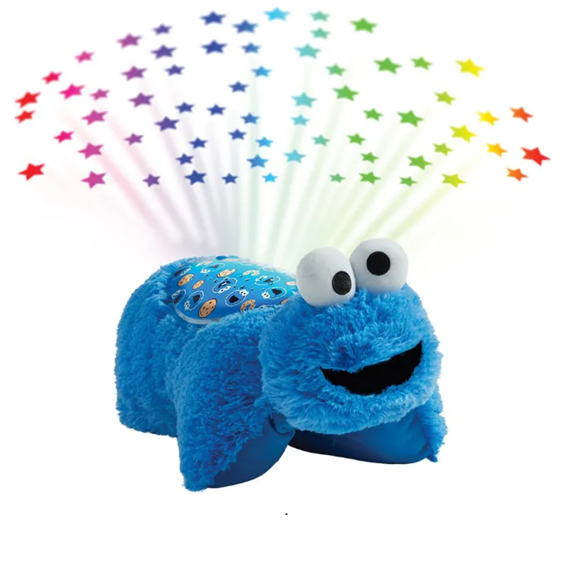 

41CM KAWS Sesame Street Cookie Monster Projection Lamp Soft Pillow Colored Street Art OriginalFake Morden Gift M439