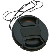 Capuchon d'objectif à pression pour canon/nikon, 49 52 55 58 62 67 72 77 82 86mm