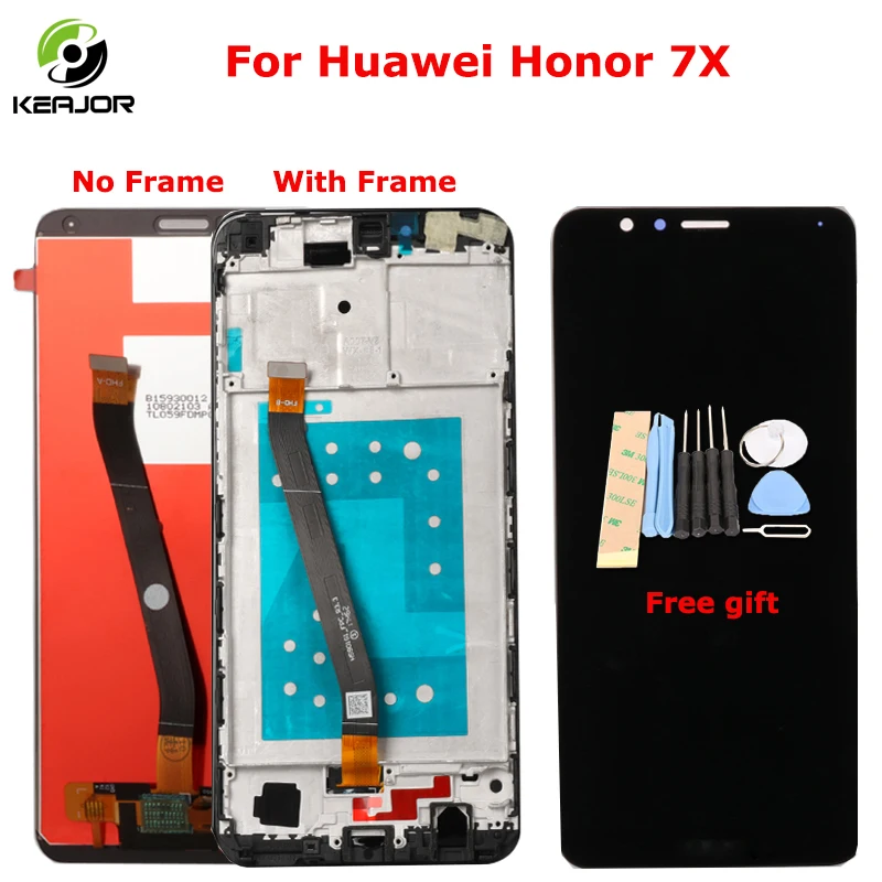 

Display For Honor 7X LCD Display Touch Screen Digitizer Assembly Replacement Screen For Huawei Honor7X BND-AL10 BND-L21/L22 5.9