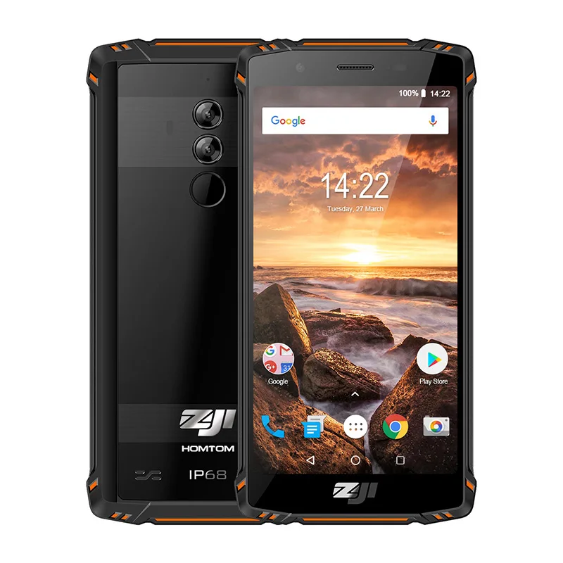 Зоджи Z9 IP68 Водонепроницаемый смартфон 5 7 &quotHelio P23 мобильного телефона Android 8 1 Octa core