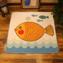 Квадратный мультфильм гостиная стол дети ползают прикроватный коврик спальня гардеробный ковер