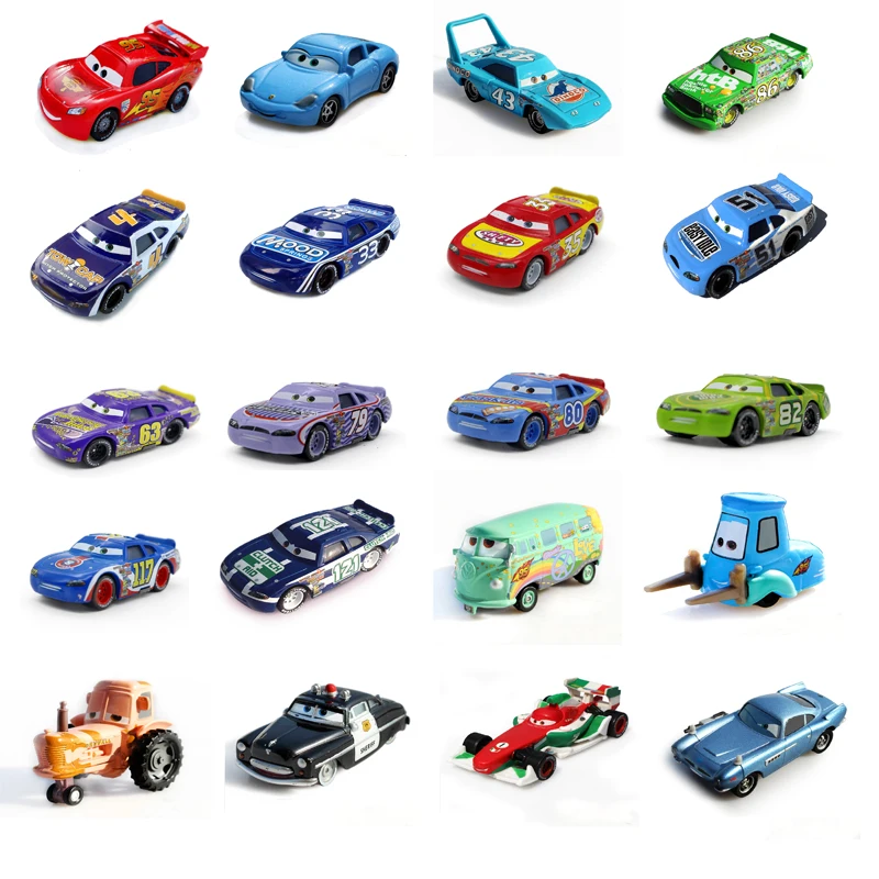 Дисней Тачки Молния Маккуин все стили Pixar Тачки 2 3 Гоночная Команда матер Металл литье под давлением игрушечный автомобиль 1:55 Свободные Дисней Cars2 и Cars3