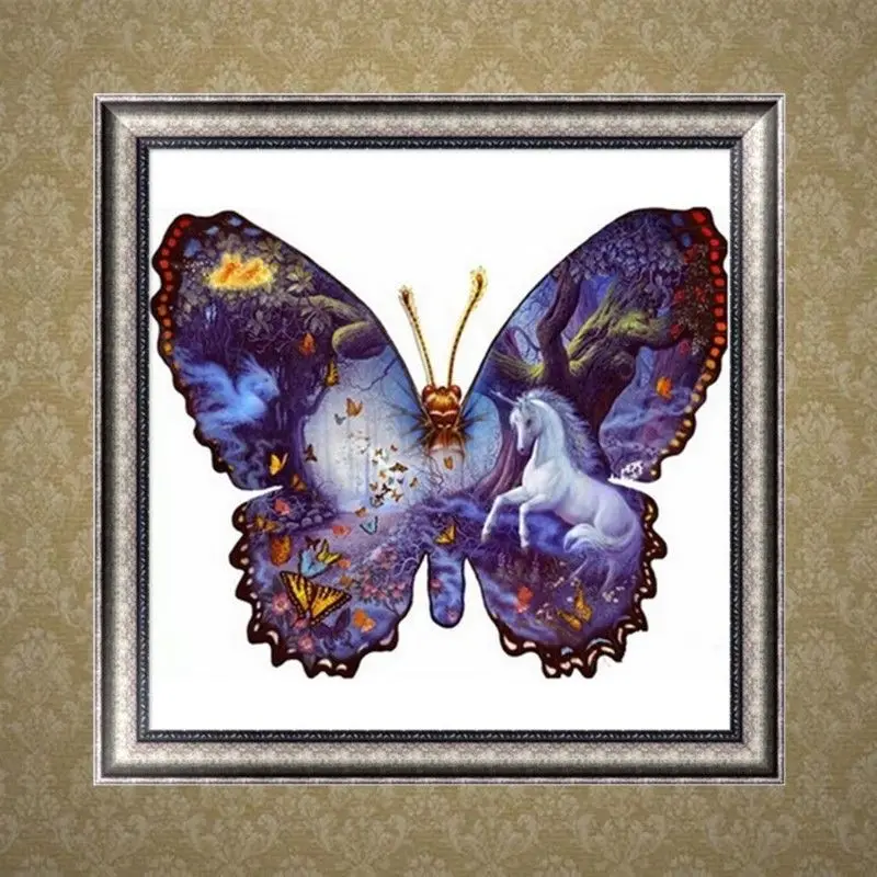 5D Diamond Embroidery Butterfly Painting Cross Stitch Home Decor Craft