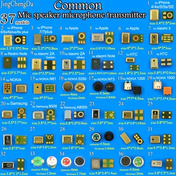 

JingChengDa 37models commom Speaker Microphones Inner MIC Repair Parts For iPhone for Xiaomi for Redmi for samsung for NOKIA