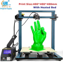 2017 Creality CR-10-plus Большой Размер Печати 400*400*400 мм DIY Рабочего 3d-принтер Различные Нити С Подогревом кровать Бесплатная Доставка