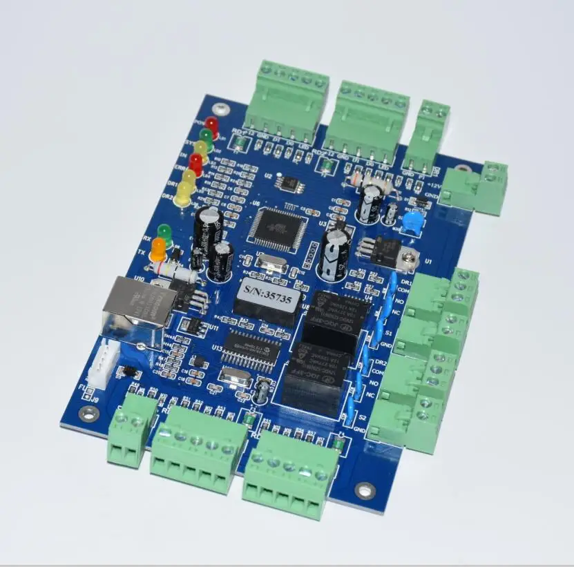 

TCP/IP LAN socket RFID IC ID WG26 reader 2 door access controller access control panel board/door access controller boards