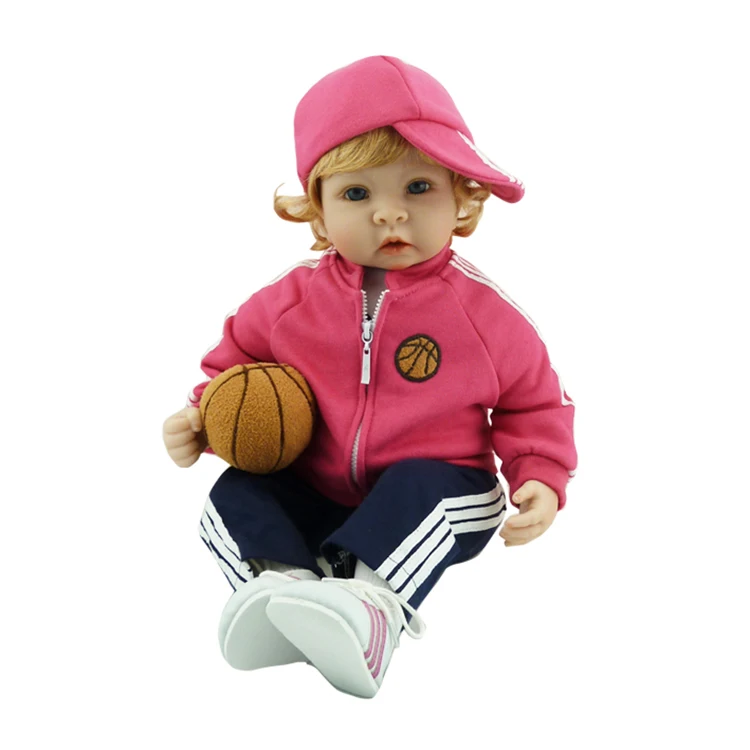 

Football baby newborn dolls 55cm bebes reborn menina bonecas children gift vinyl silicone reborn baby doll toys real alive