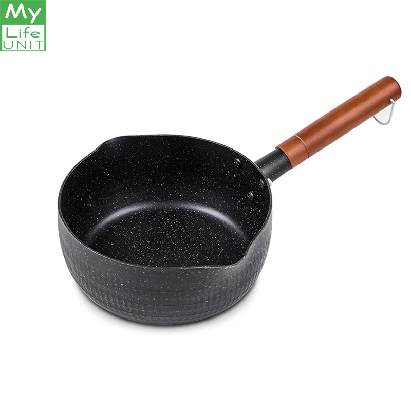 

MyLifeUNIT 20 CM Aluminum Alloy Pan Yukihira Saucepan Traditional Japanese Pot Kitchen Tools
