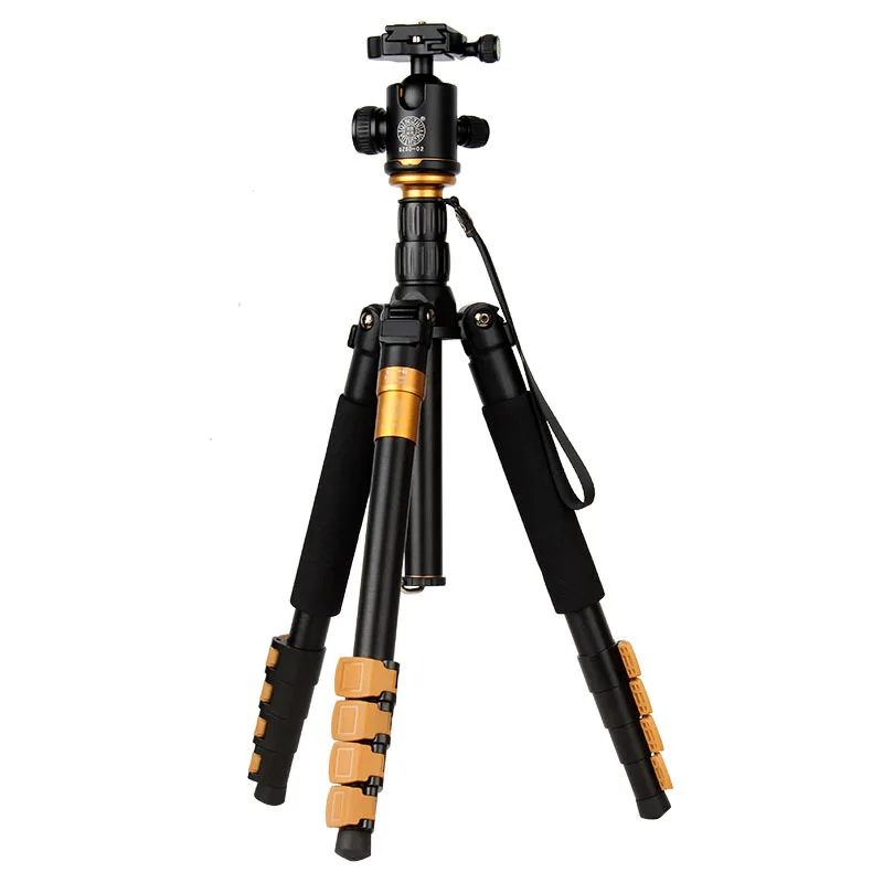 

QZSD 570AProfessional Camera Tripod Aluminum alloy Photo Tripod with Rocker Arm Ball Head for Canon Nikon Sony SLR Camera
