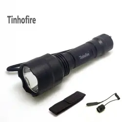 Tinhofire 2000 люмен C8 CREE XML T6 5-Режим лампы светодиодный фонарик Torch Light + пульт дистанционного управления + мешочек