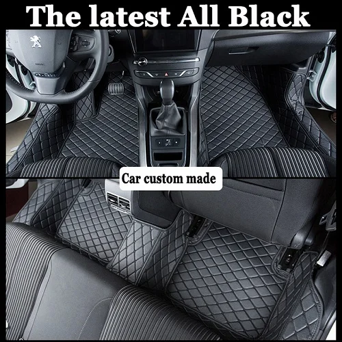 ZHAOYANHUA пользовательские автомобильные коврики для Toyota Venza Verso Стайлинг ковер пол - Название цвета: all Black