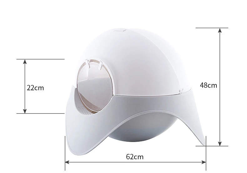 Капсула для кошачьего песка, полностью закрытая миска для кошачьего туалета, миска для кошачьего туалета, маленькая непрозрачная миска
