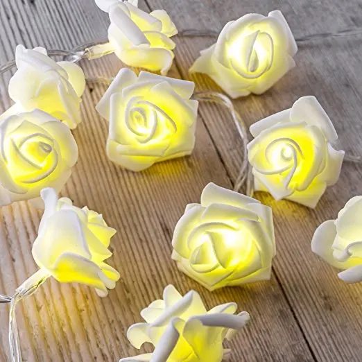 220V/110V 3M 20LED Rose Flowers LED String Light Fairy Lights For Bedroom Wedding Garden Girl's Room patio Garland Decoration |