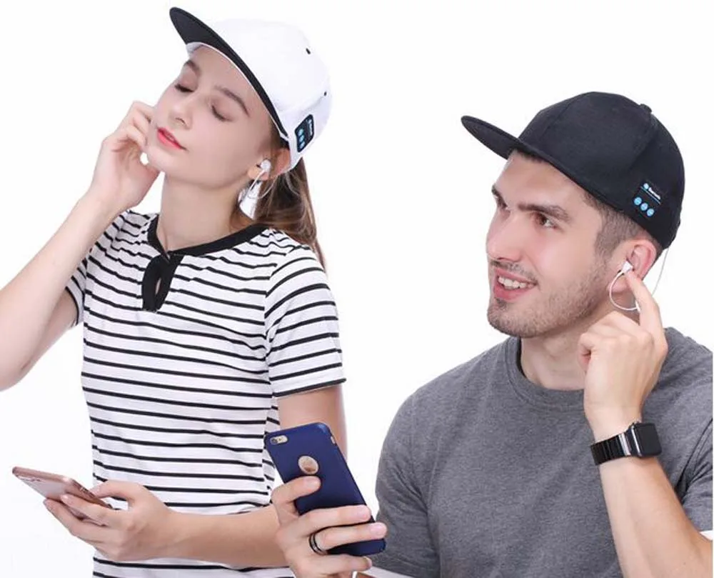 XEONGKVI Европейская музыка беспроводной Вызов кепки в стиле хип-хоп бренд Snapback Плоский хлопок Bluetooth шляпа для женщин мужчин летняя кепка