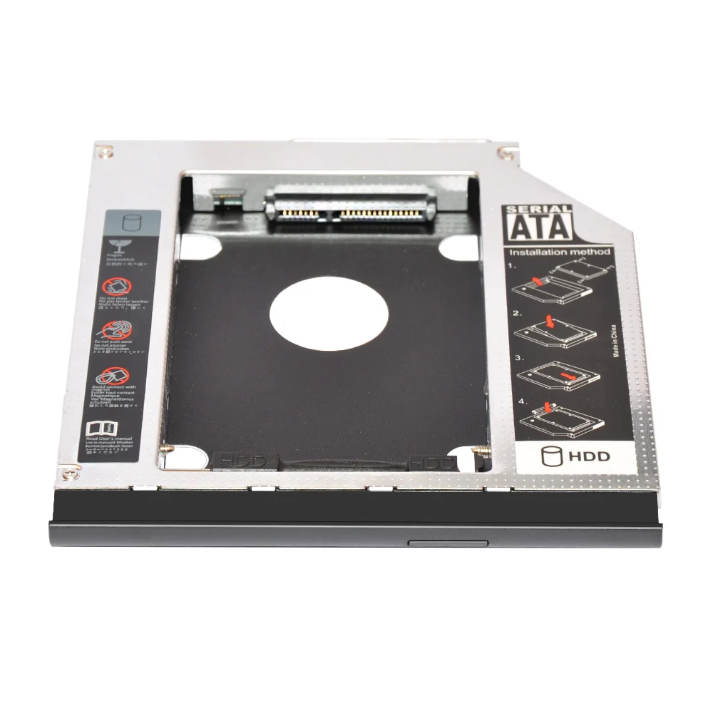 external hard drive enclosure Sunvalley 2nd HDD Caddy 12.7 mm SATA to SATA Adapter For HP Laptop PATA CD DVD ROM Optical Bay HD6530-SS portable hdd case