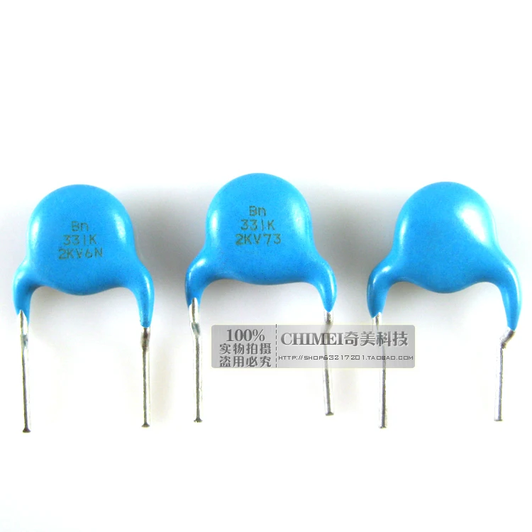 

High voltage ceramic capacitors 2KV 331K ceramic disc capacitors commonly used in high voltage applications