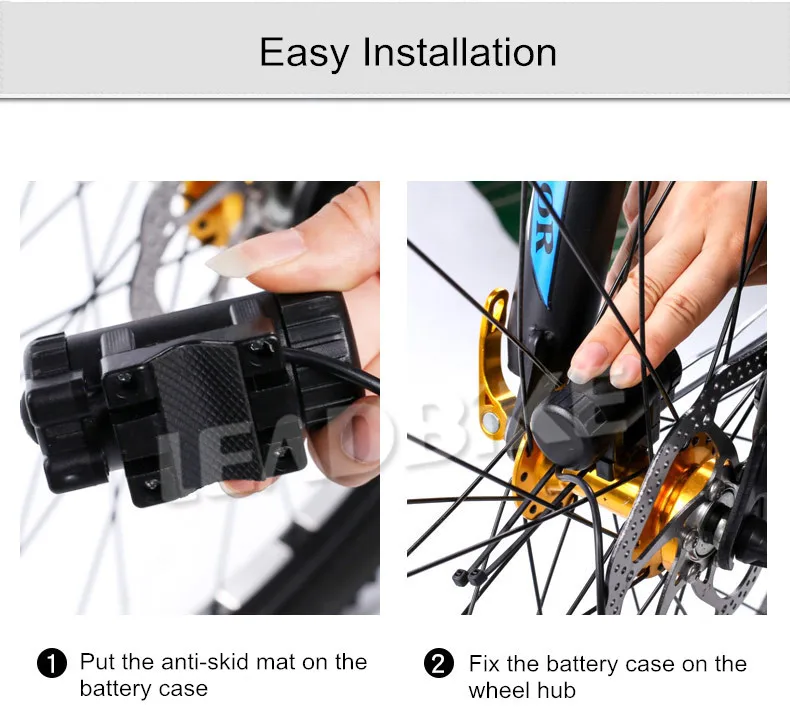Cheap Leadbike Bicycle Spoke Light 30 Patterns Colorful Safety Wheel Light Lamp Movement and Light Sensor Night Riding Accessories 10