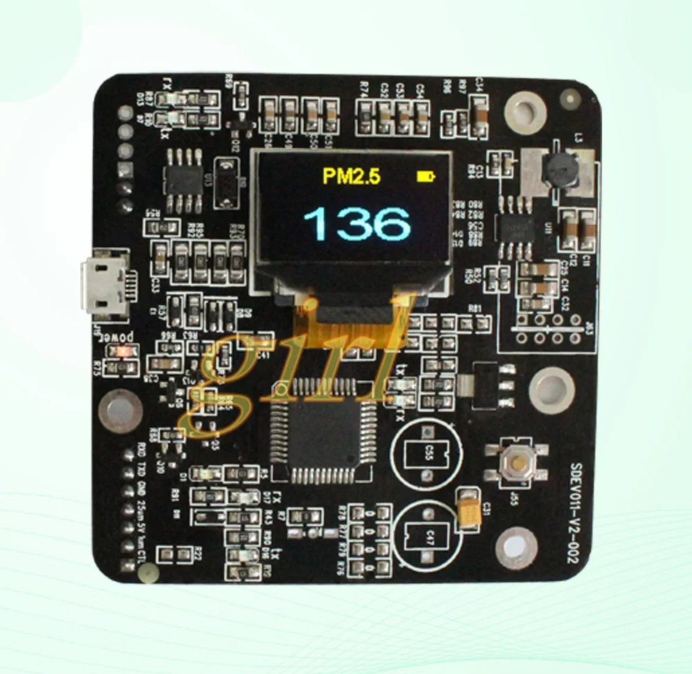 

PM2.5 sensor SDS011 debug board display board, PM2.5 digital display module SDEV011.