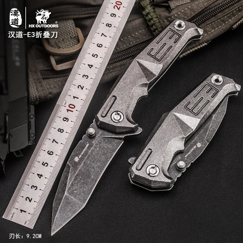 HX OUTDOORS ZD-013 E3 Tactical Folding Knife 60HRC 9RC18MOV Blade Aluminum alloy Handle Outdoor Survival Army Knife EDC Tool цена HX OUTDOORS ZD-013 E3 Tactical Folding Knife 60HRC 9RC18MOV Blade Aluminum alloy Handle Outdoor Survival Army Knife EDC Tool цены онлайн