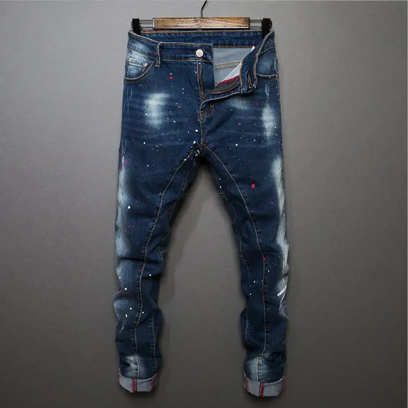 Good Quality Men s Slim Denim Jeans Full Length Pencil Pants Jeans New Fashion Male Skinny