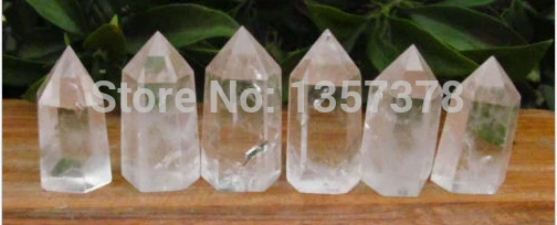 

huij 00286 6 PCS AAA NATURAL TRANSPARENT CLEAR QUARTZ CRYSTAL POINT Healing