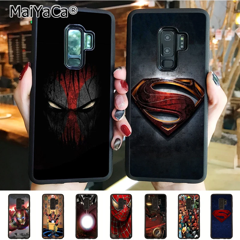 

MaiYaCa SuperMan Iron Man Deadpool hero New Personalized Phone Case for samsung galaxy s9 plus s7 s6edge s8 plus s5 case