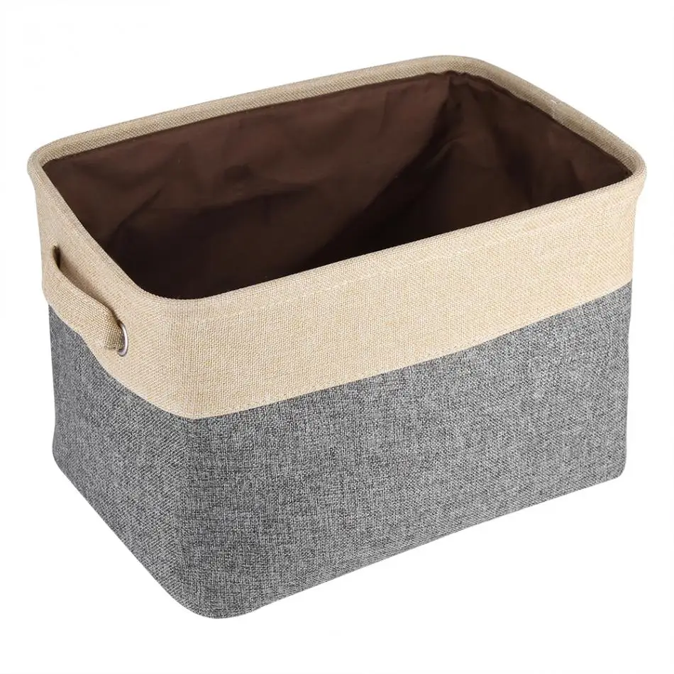 Home Foldable Fabric Storage Bin Basket Closet Toy Dirty Clothes Towel