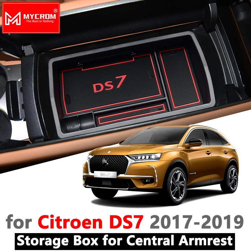 Для Citroen DS7 DS 7 подлокотник коробка для хранения укладки Органайзер внутренние