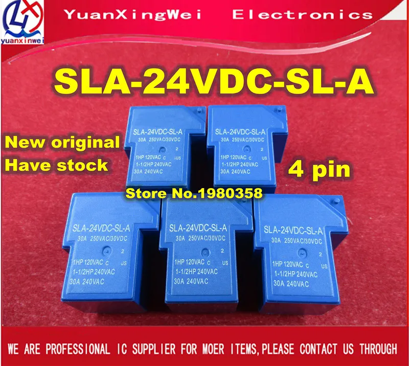 Бесплатная доставка 10 шт. примерно 6 футов реле SLA 24VDC SL C T90 SLA-24VDC-SL-A 24VDC-SL-C 24 В