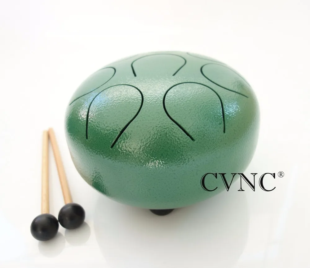 

Green with Free Bag and Mallet 8"(19cm) Steel Tongue Drum