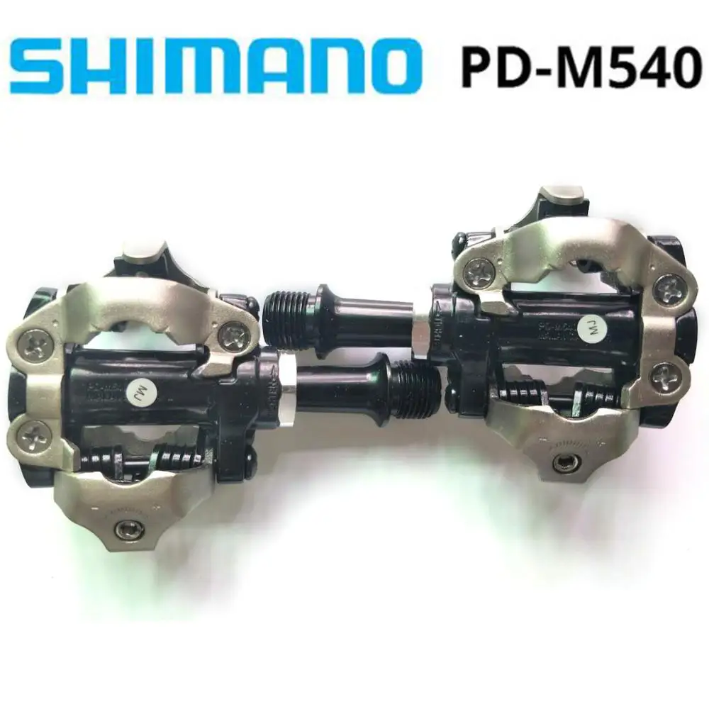 

new SHIMANO PD M540 clipless SPD Pedals MTB Bicycle Part Black Cycling Self-Locking Pedal SPD PD-M540 WITH SH51 cleats