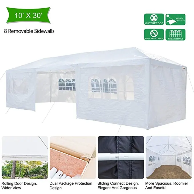 

Grntamn Outdoor Canopy Wedding Party Tent, Upgraded Thicker Tube Steady Unique Frame Design,Sun Shelter Anti-UV,Event Gazebo