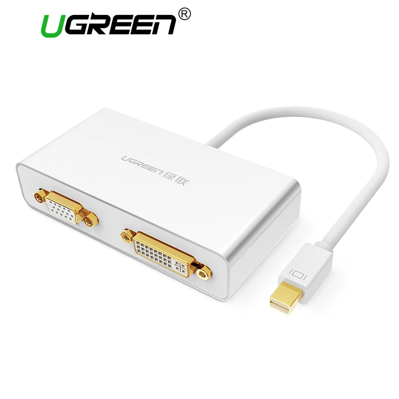 Ugreen 3 в 1 Thunderbolt Mini DisplayPort DP к HDMI VGA кабель dvi адаптер конвертер для Apple MacBook Pro воздуха