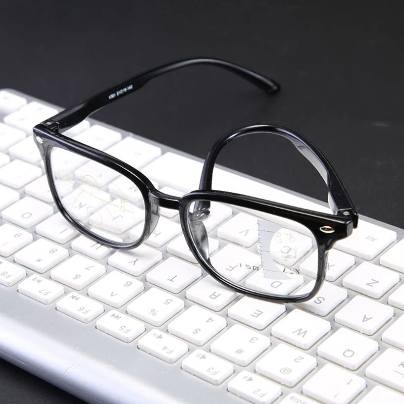 Модные анти-голубые легкие модные очки для женщин, Мультифокальные очки для чтения, мужские очки для пресбиопического оправа для очков унисекс