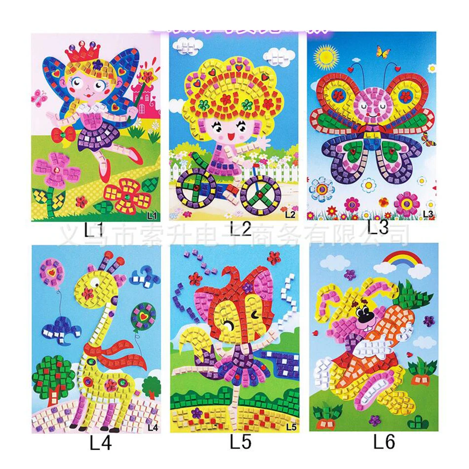 

DIY 5D Mosaic Diamond Painting Cartoon Decor Full Square Drill Diamond Painting Birthday Gift For Girl Boy Develop Intelligence