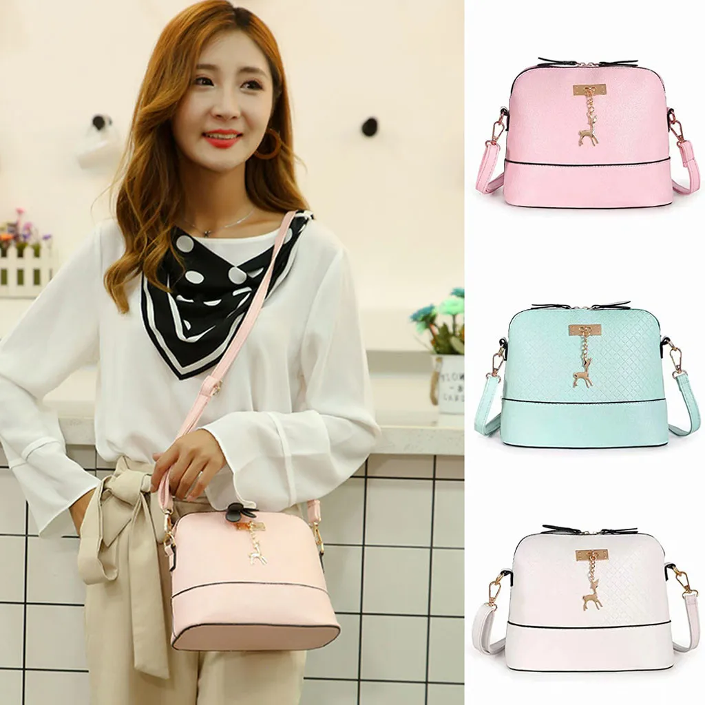 

2019 the new Bag Women Messenger Bags Fashion Mini Deer Toy Shell Shape Shoulder Bags
