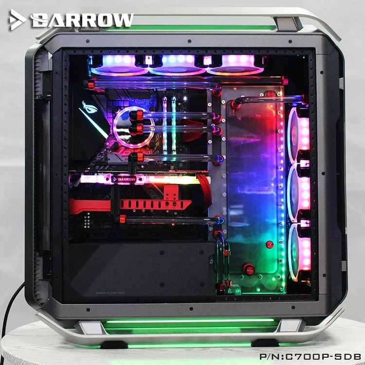 Акриловая плата курган в качестве Водного Канала используется для Cooler Master C700P чехол для компьютера используется как для cpu, так и для GPU Блок RGB светильник для AURA