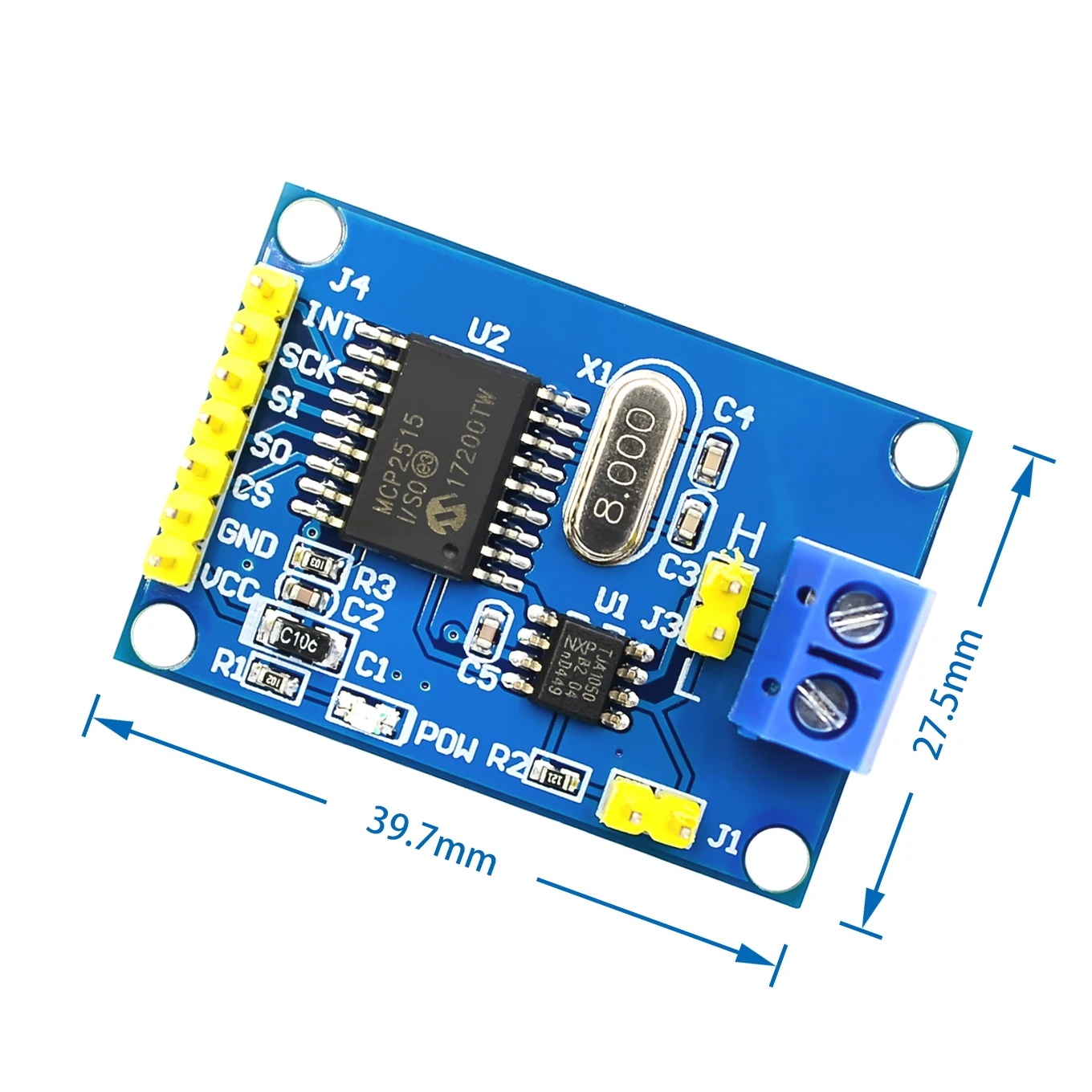 MCP2515 CAN шина модуль TJA1050 приемник SPI для 51 MCU контроллер рычага