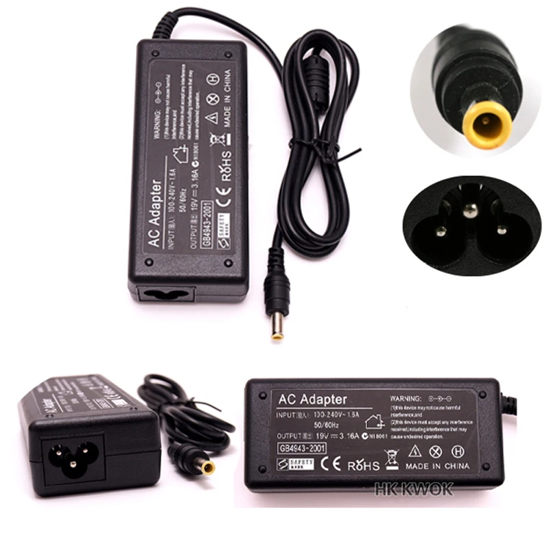 

19V 3.16A 5.5*3.0mm Replacement AC Power Adapter Charger For samsung R429 RV411 R428 RV415 RV420 RV515 R540 R510 R522 R530